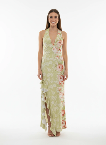 Verdant beach maxi dress