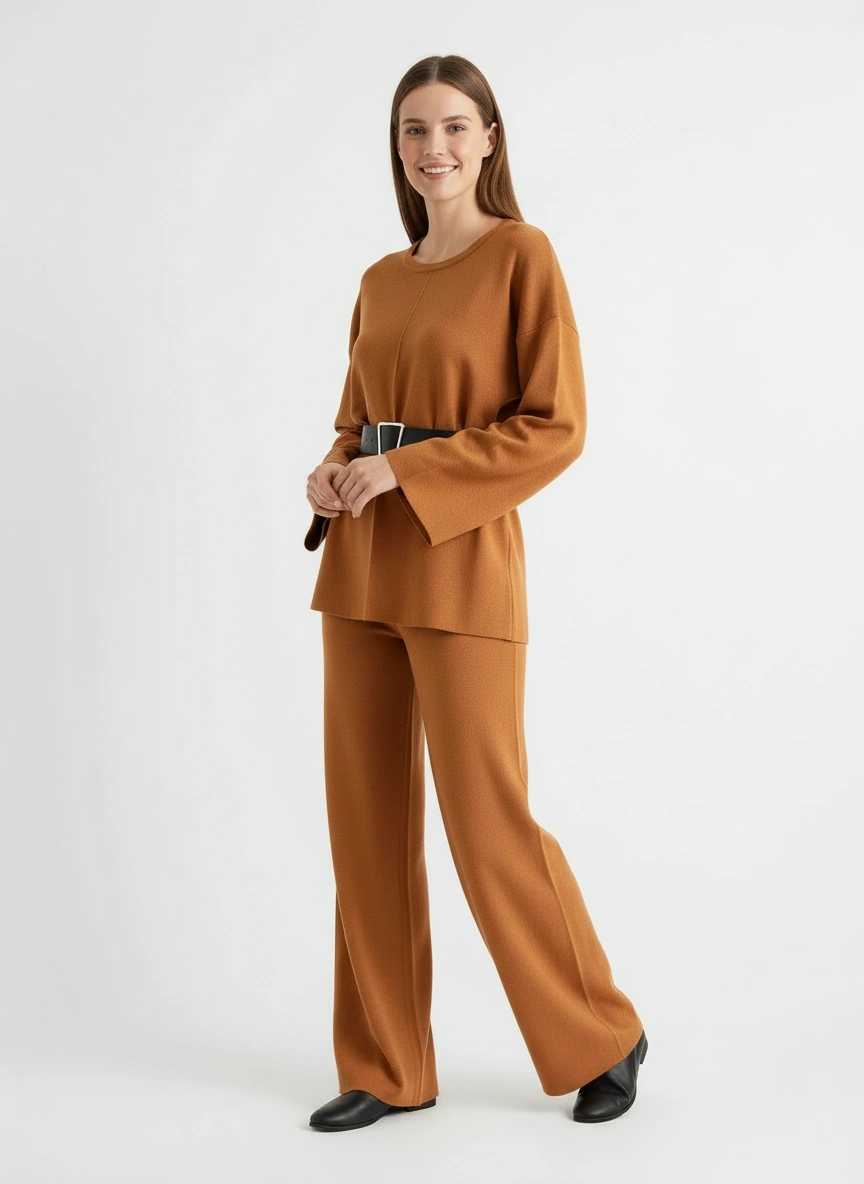 vibrant orange sweater