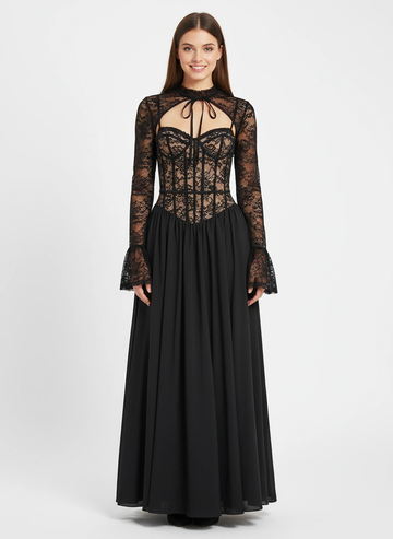 Contemporary elegant maxi dress