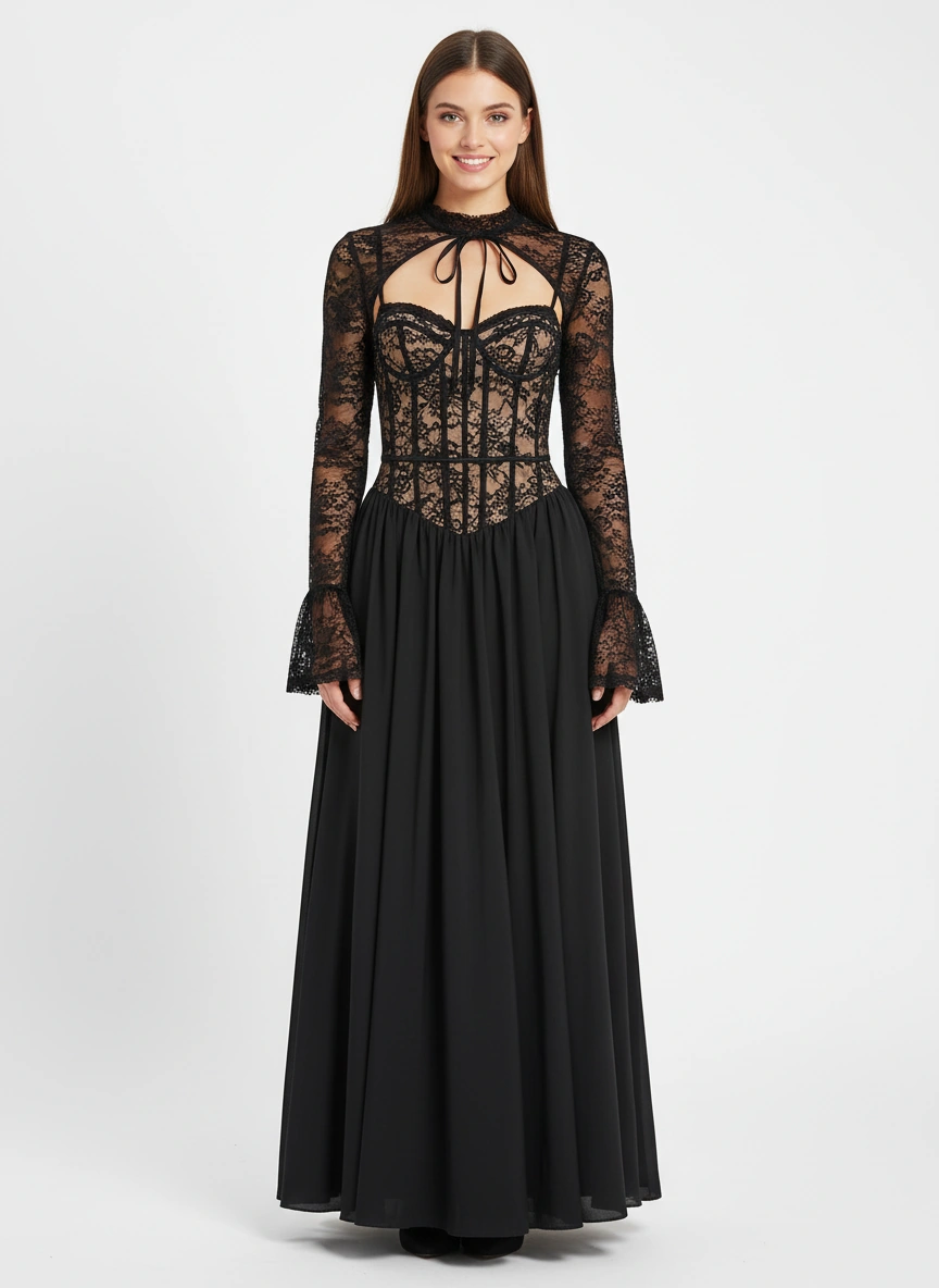 Contemporary elegant maxi dress