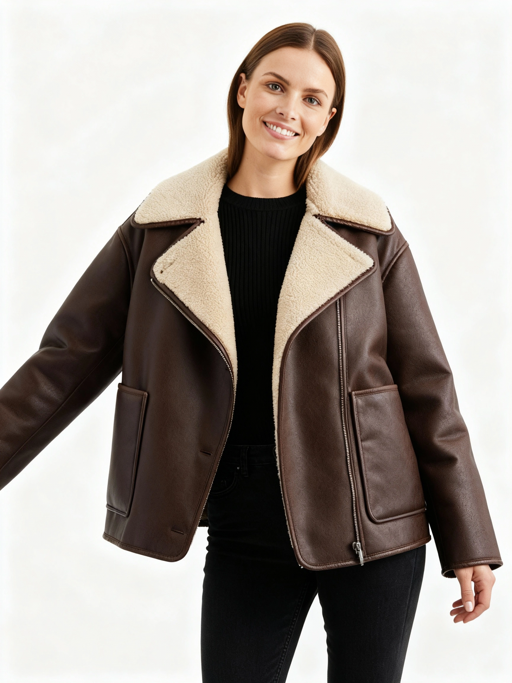 Refined wool winter coat